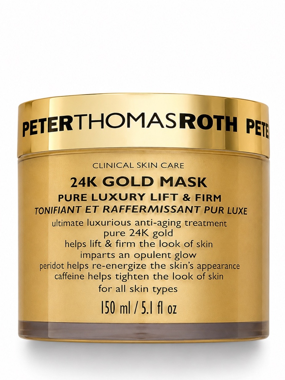 Peter Thomas Roth 24K Gold Mask Pure Luxury Lift & Firm 5.1 oz / 150 ml